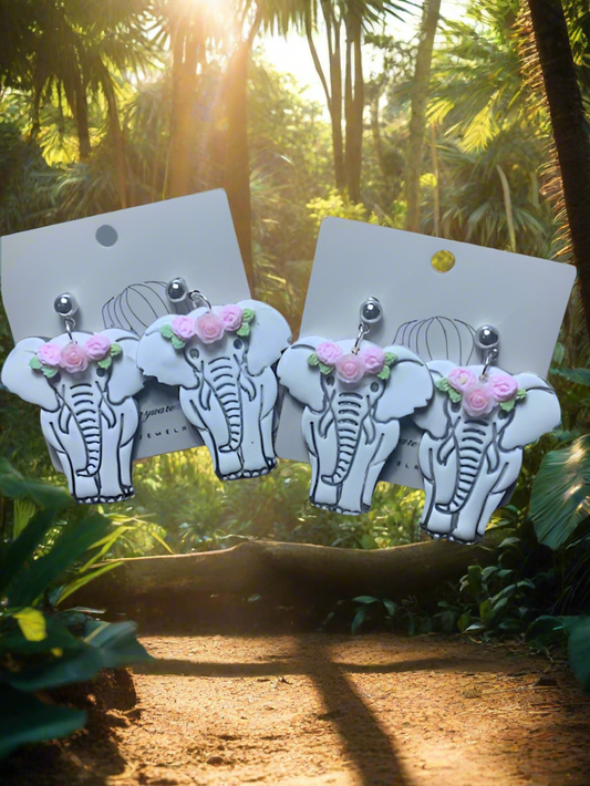 Elephants earrings