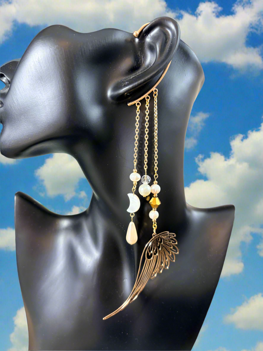Ear Cuff wrap - Non piercing -whispering Wings