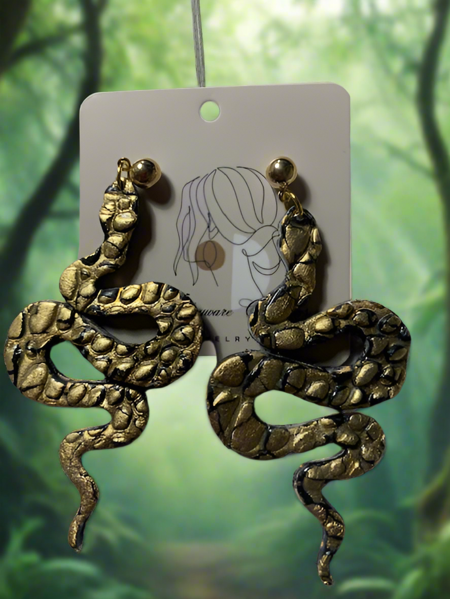 Snake earrings