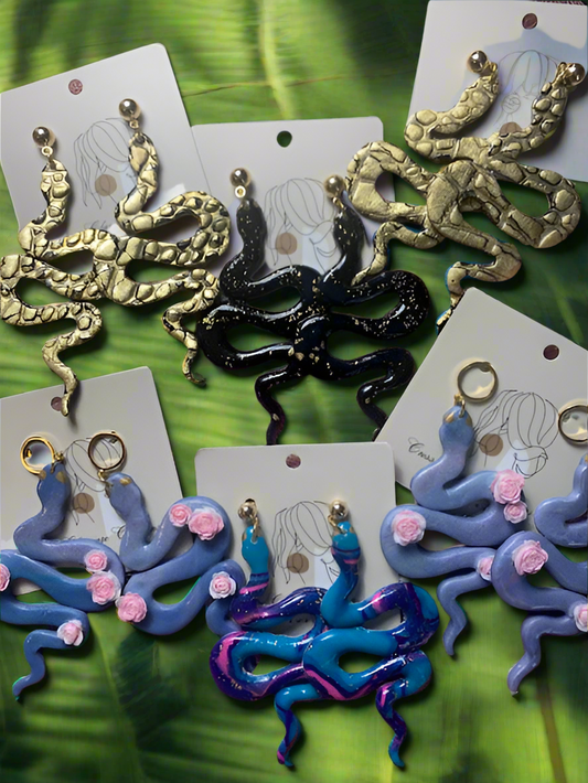 Snake earrings