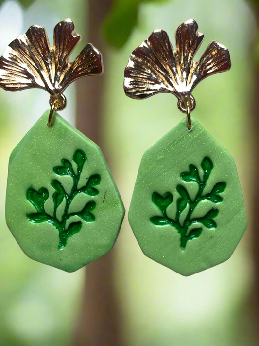 Ginkgo Biloba earrings
