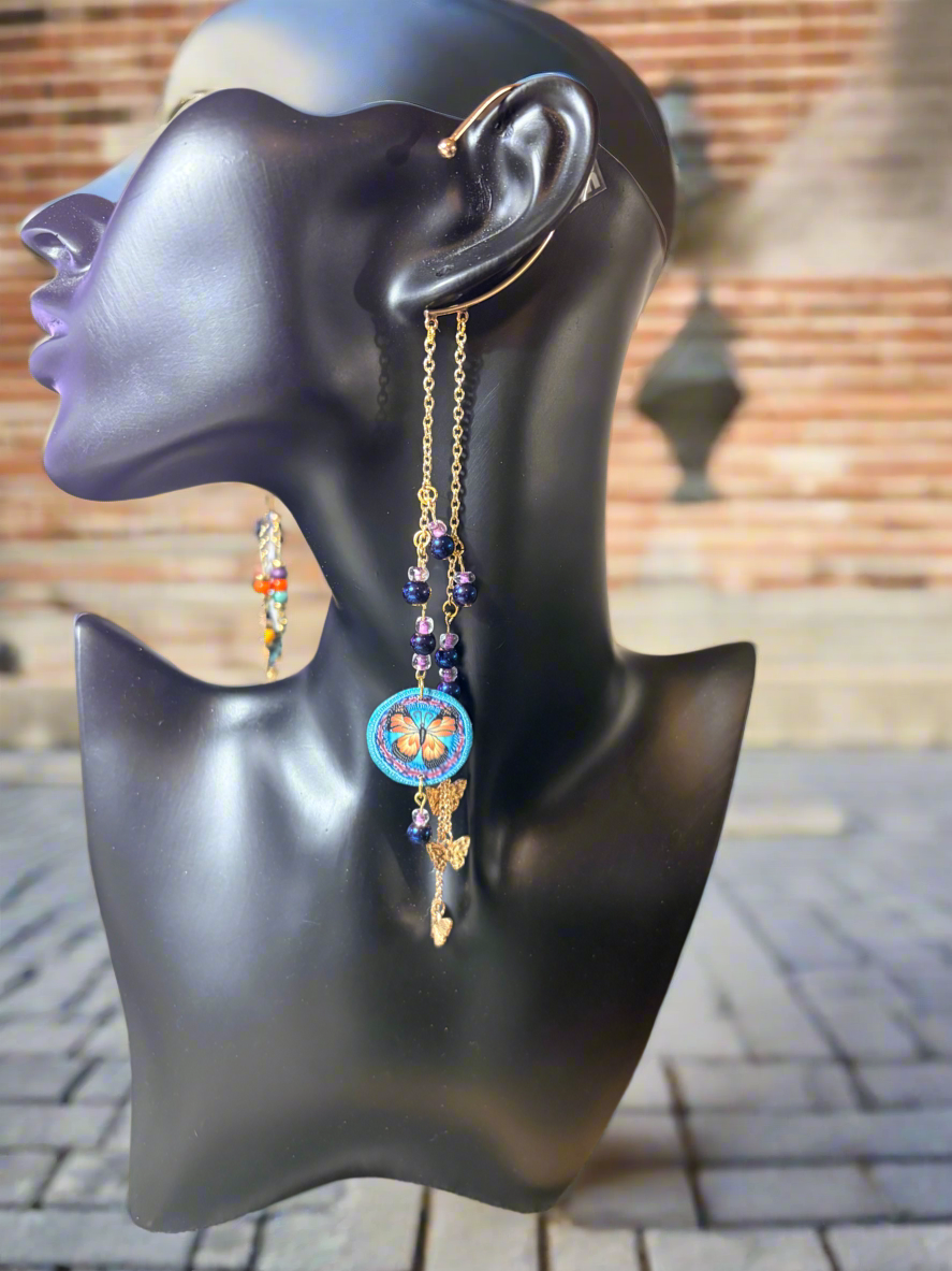Ear Cuff wrap-Non piecing Butterflies