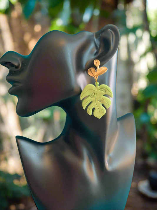 Tropical Leaf earrings