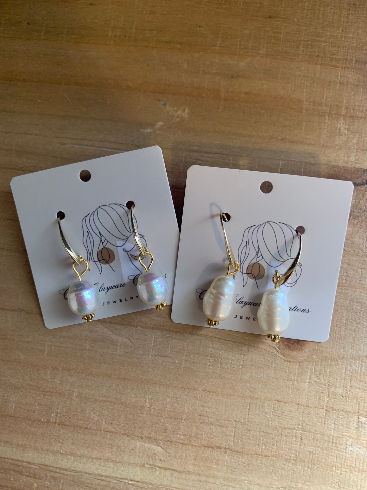 Pearl drop earrings