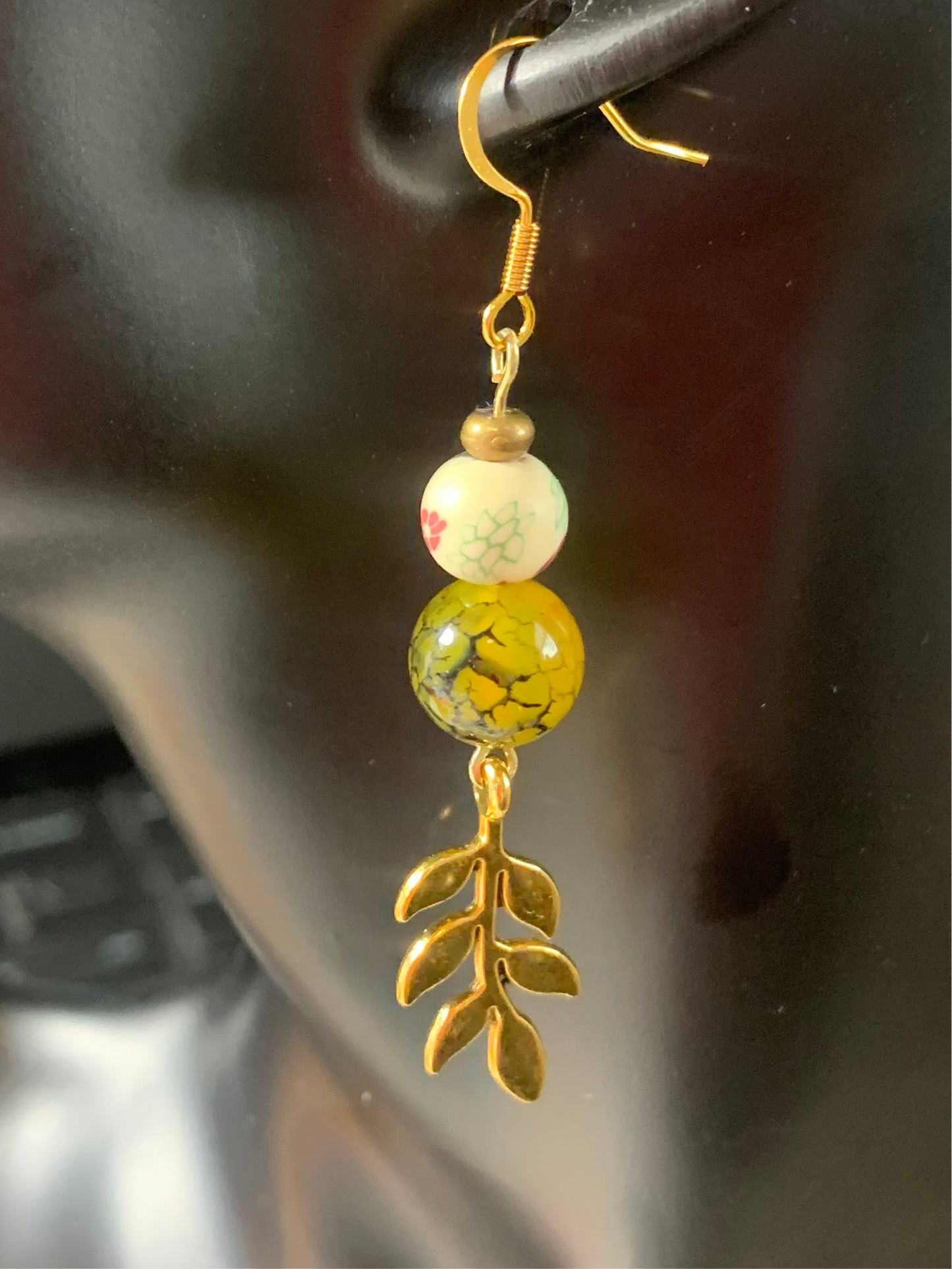 Dyed Dragon Agate earrings
