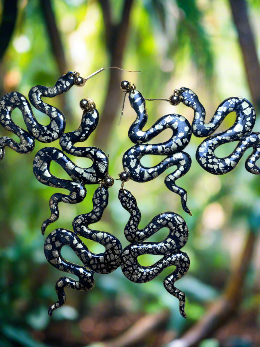Snake earrings