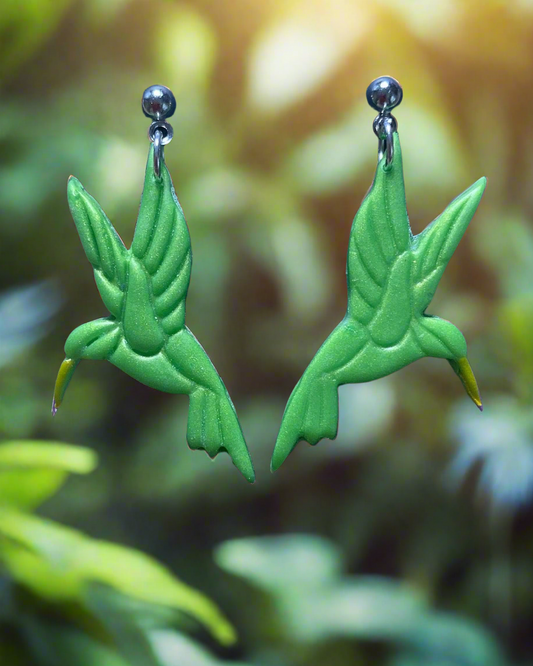 Humming bird earrings