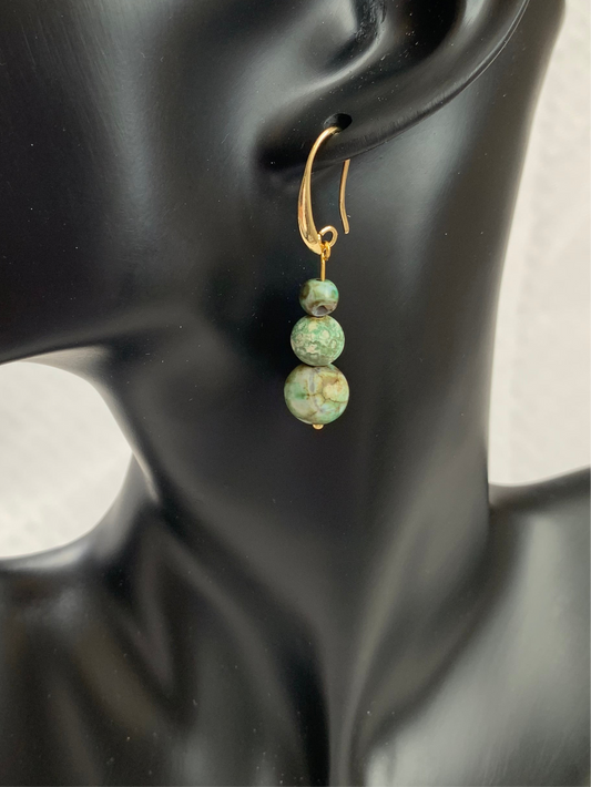 Agate stone earrings