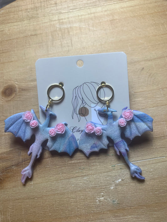 Pterosaur earrings