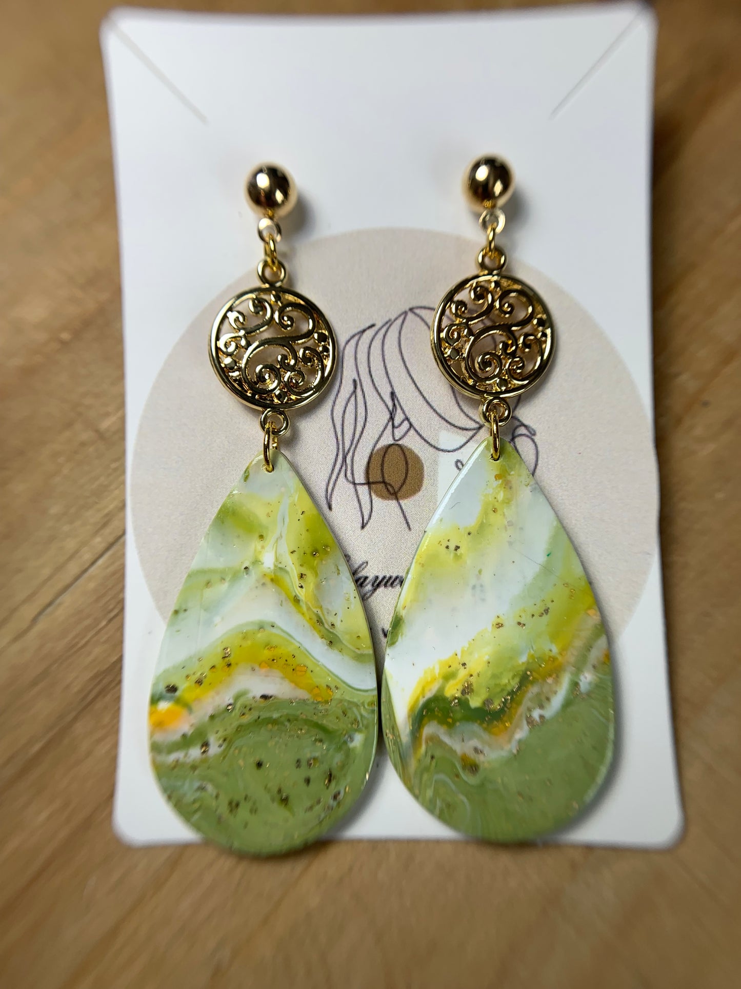 Forest and Flame earrings