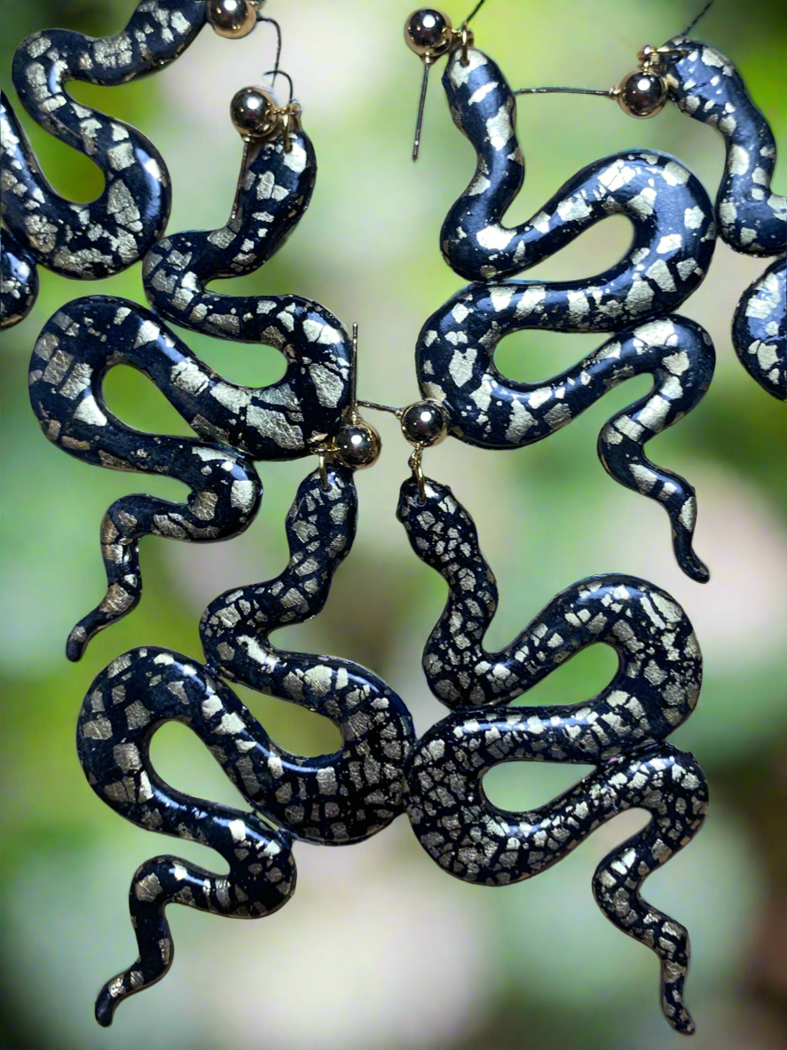 Snake earrings
