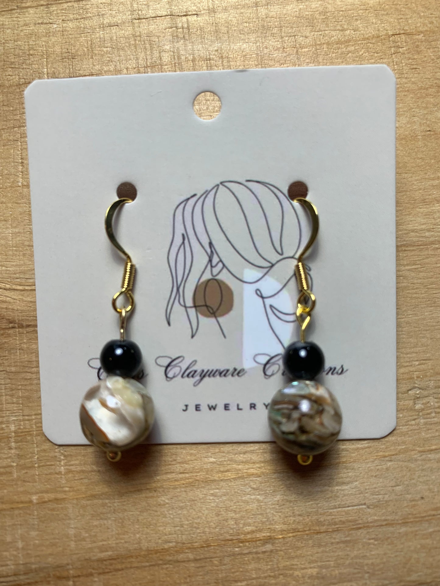 Glass bead earrings