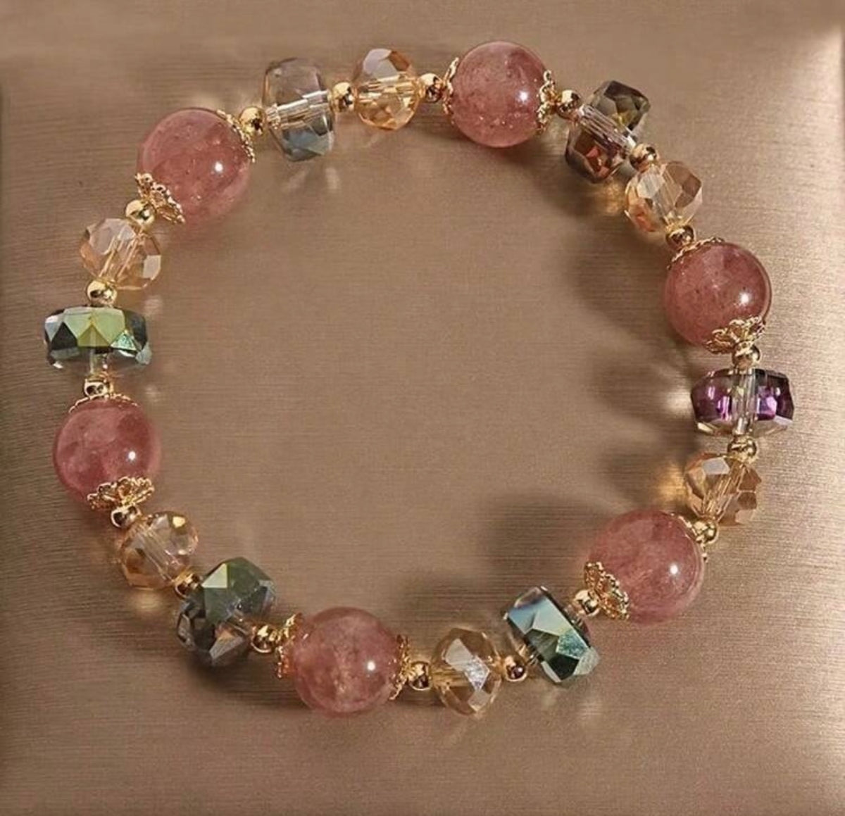 Strawberry Crystal bead bracelet