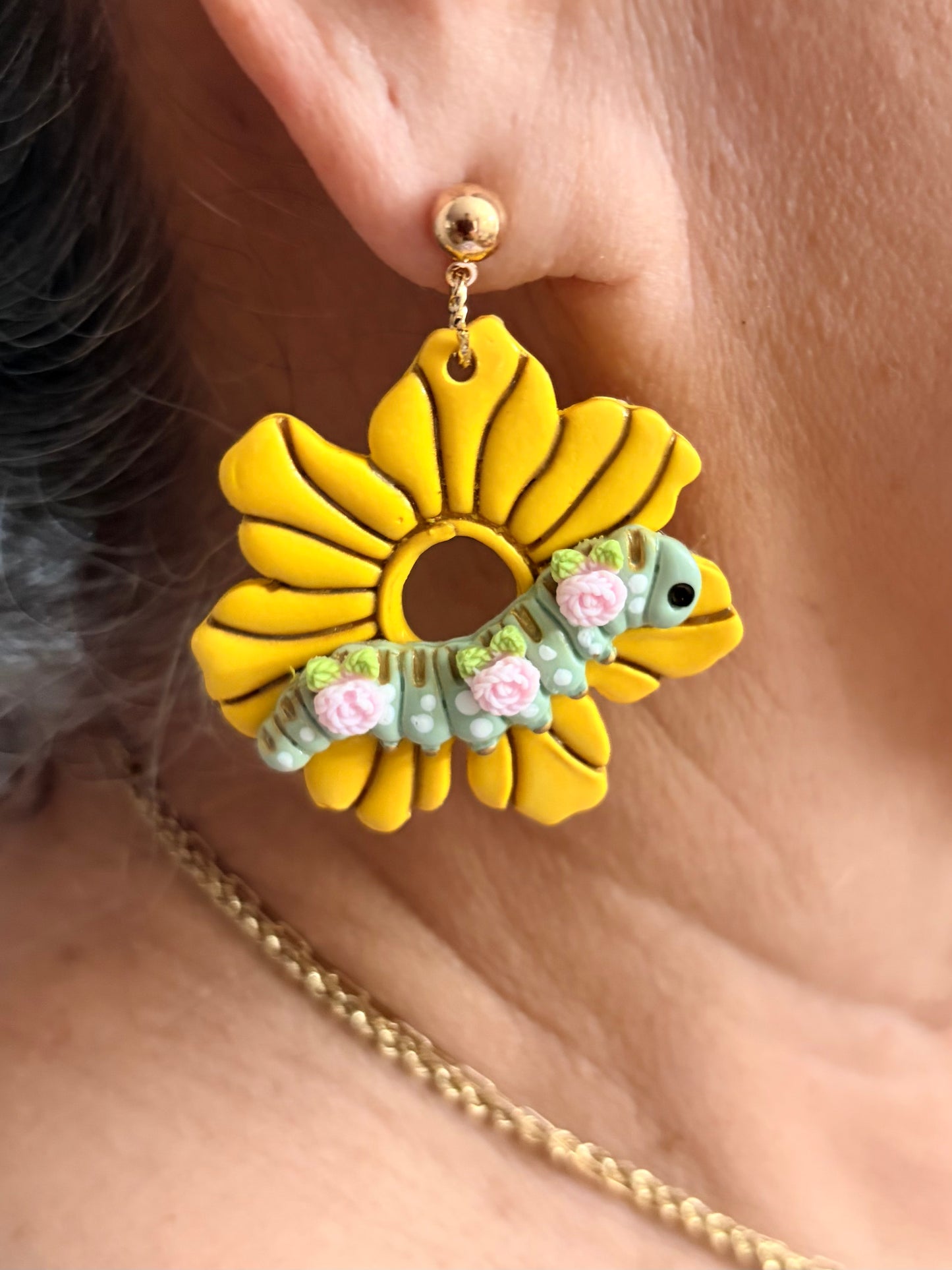 Bug blossoms earrings