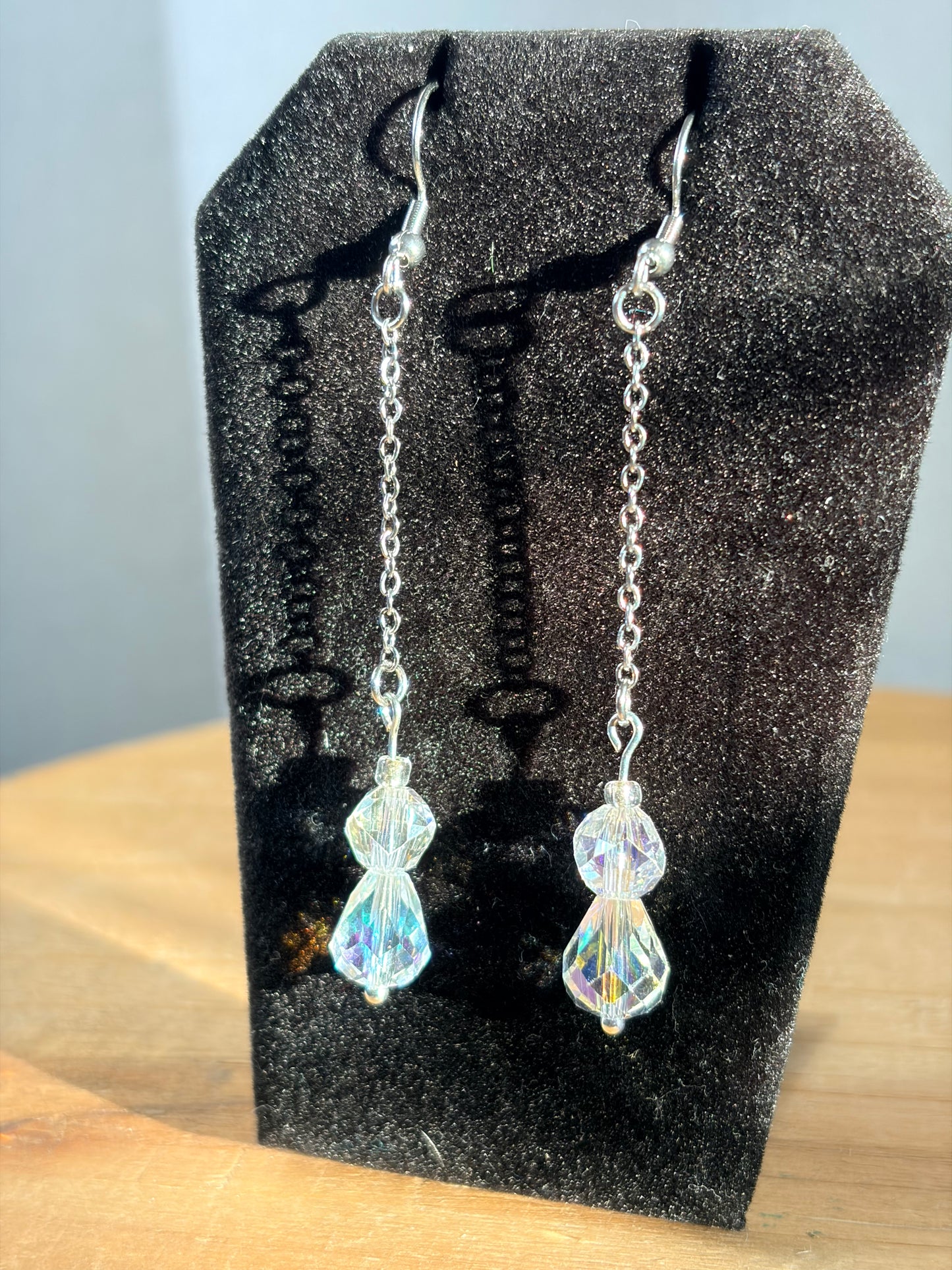 Cystal teardrop earrings