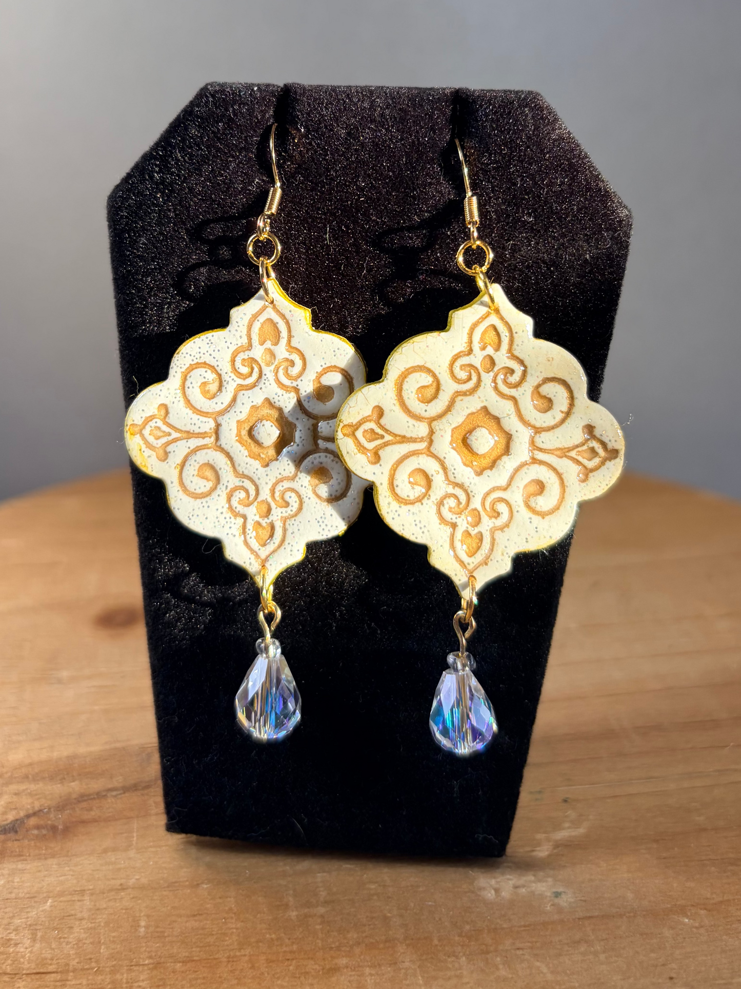 Ornament Glow polymer clay earrings