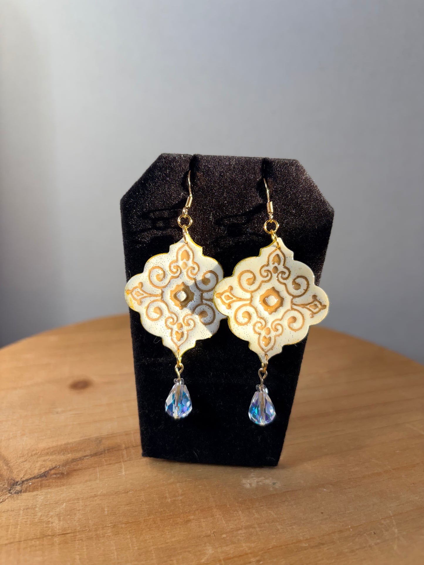 Ornament Glow polymer clay earrings