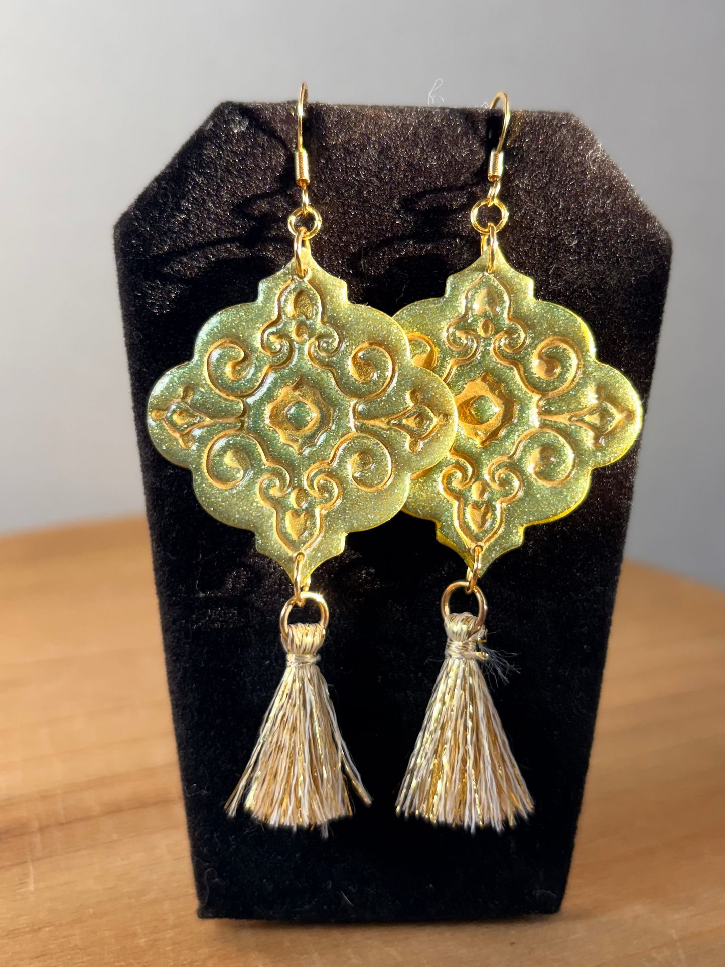 Ornament Glow polymer clay earrings