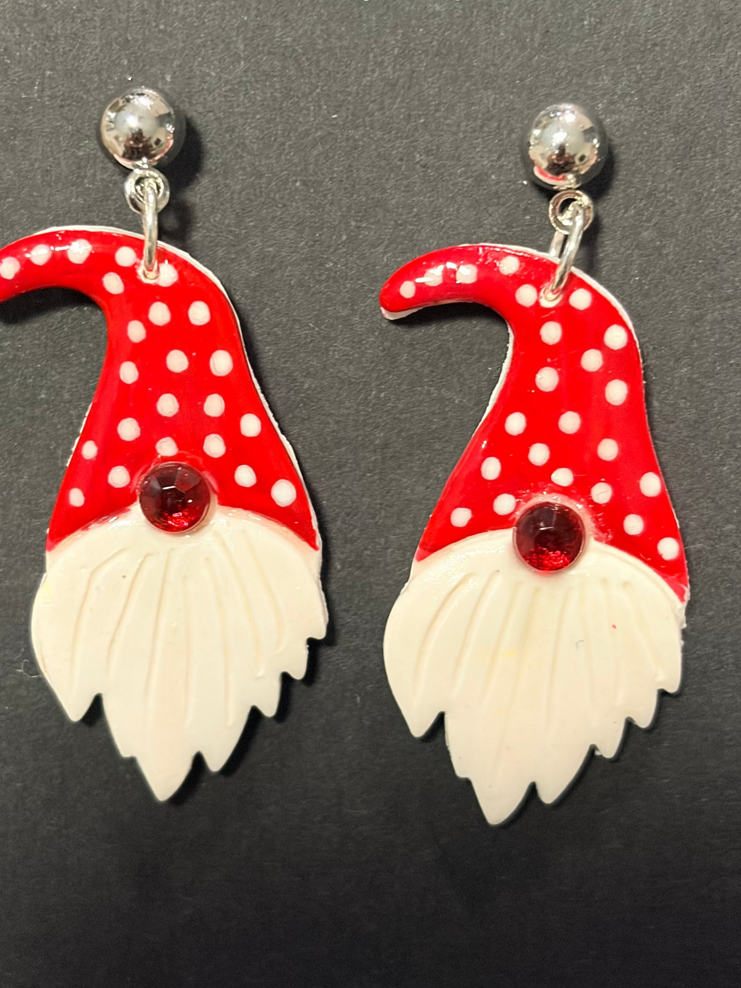 Gnome polymer clay earrings