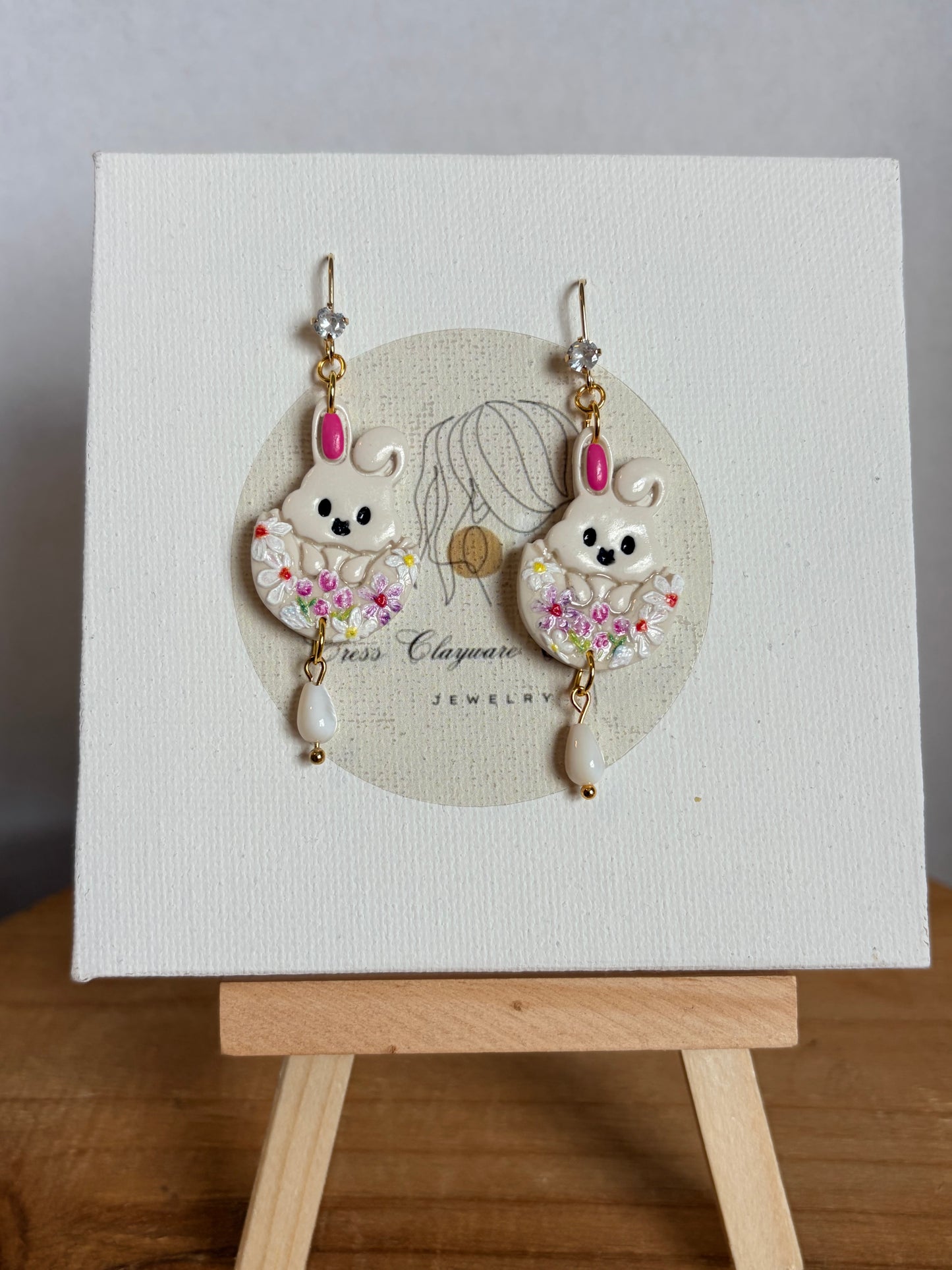 Easter bunny in egg shell