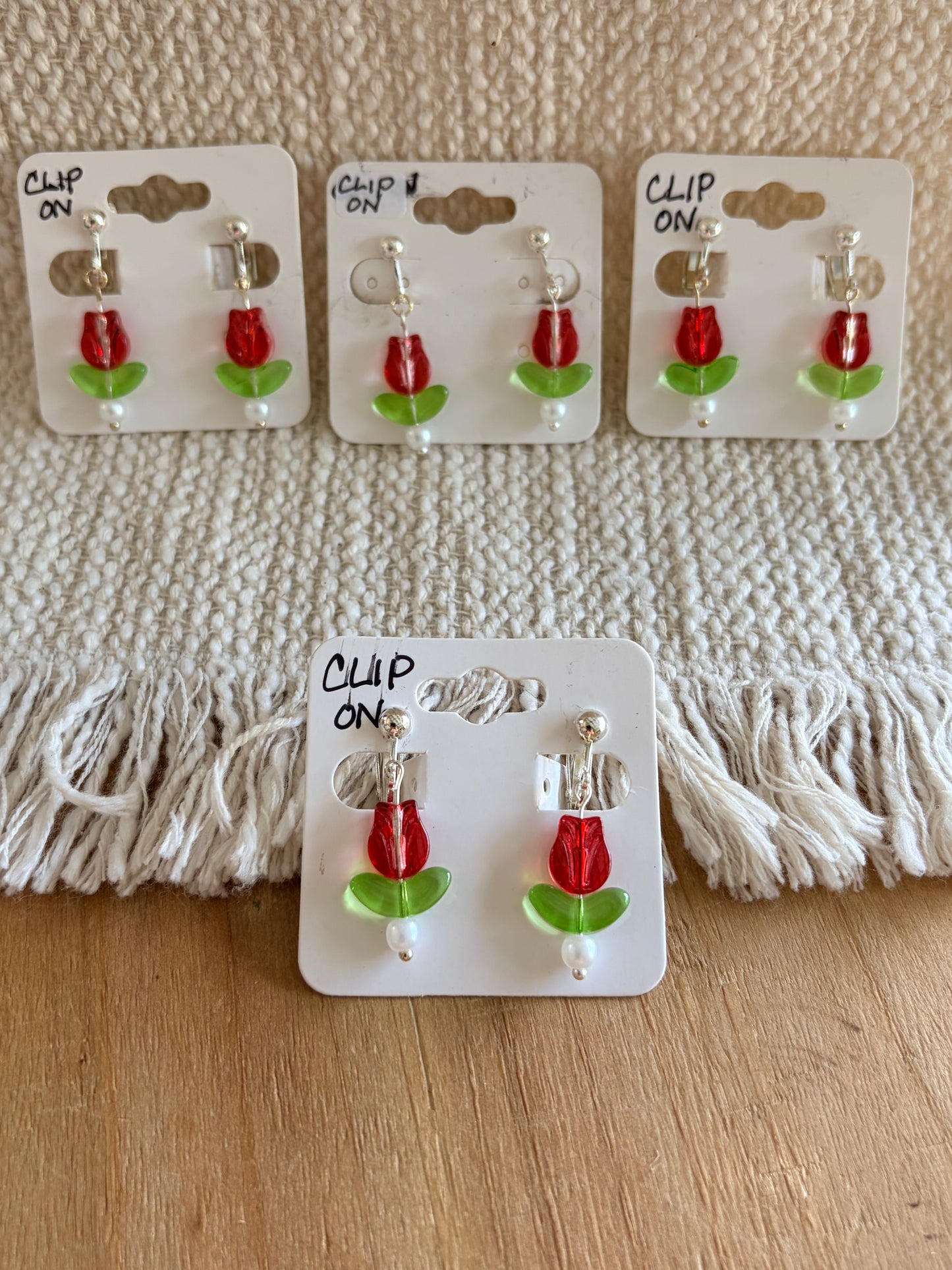 Clip on earrings