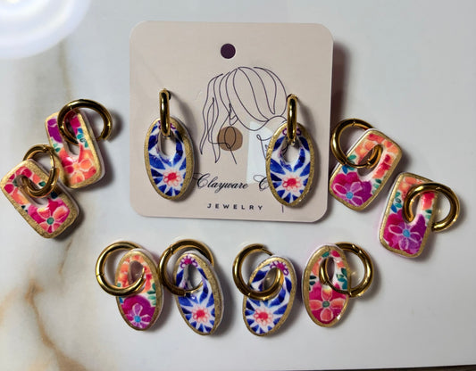 Fiesta Huggies earrings