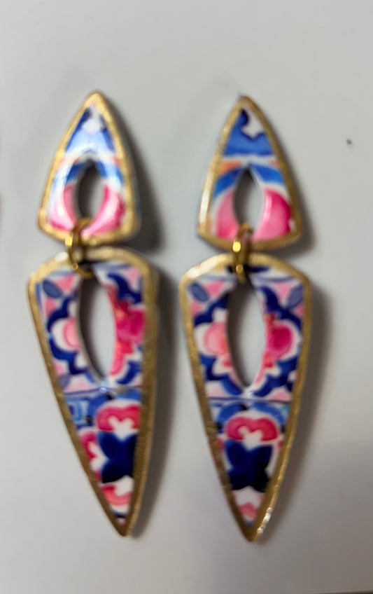 Fiesta spear earrings