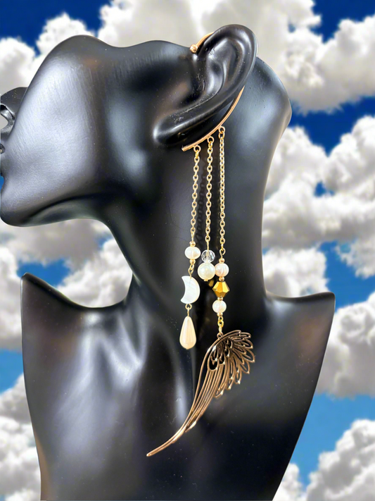 Ear Cuff wrap - Non piercing -whispering Wings