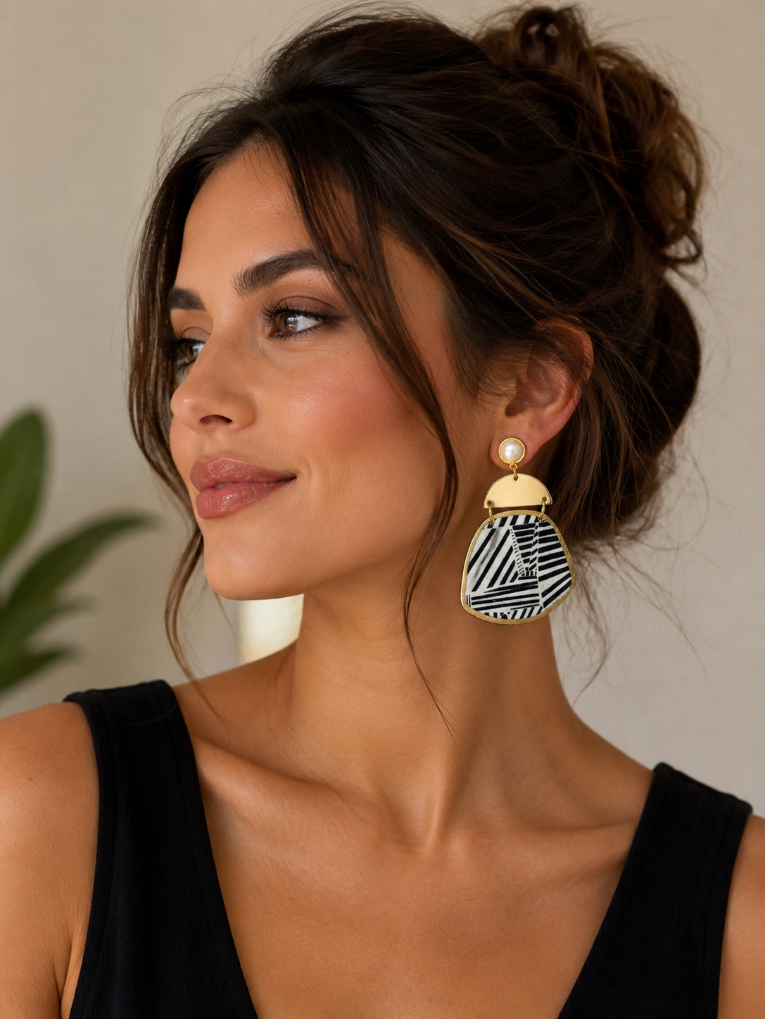 Zara Deco polymer clay earrings