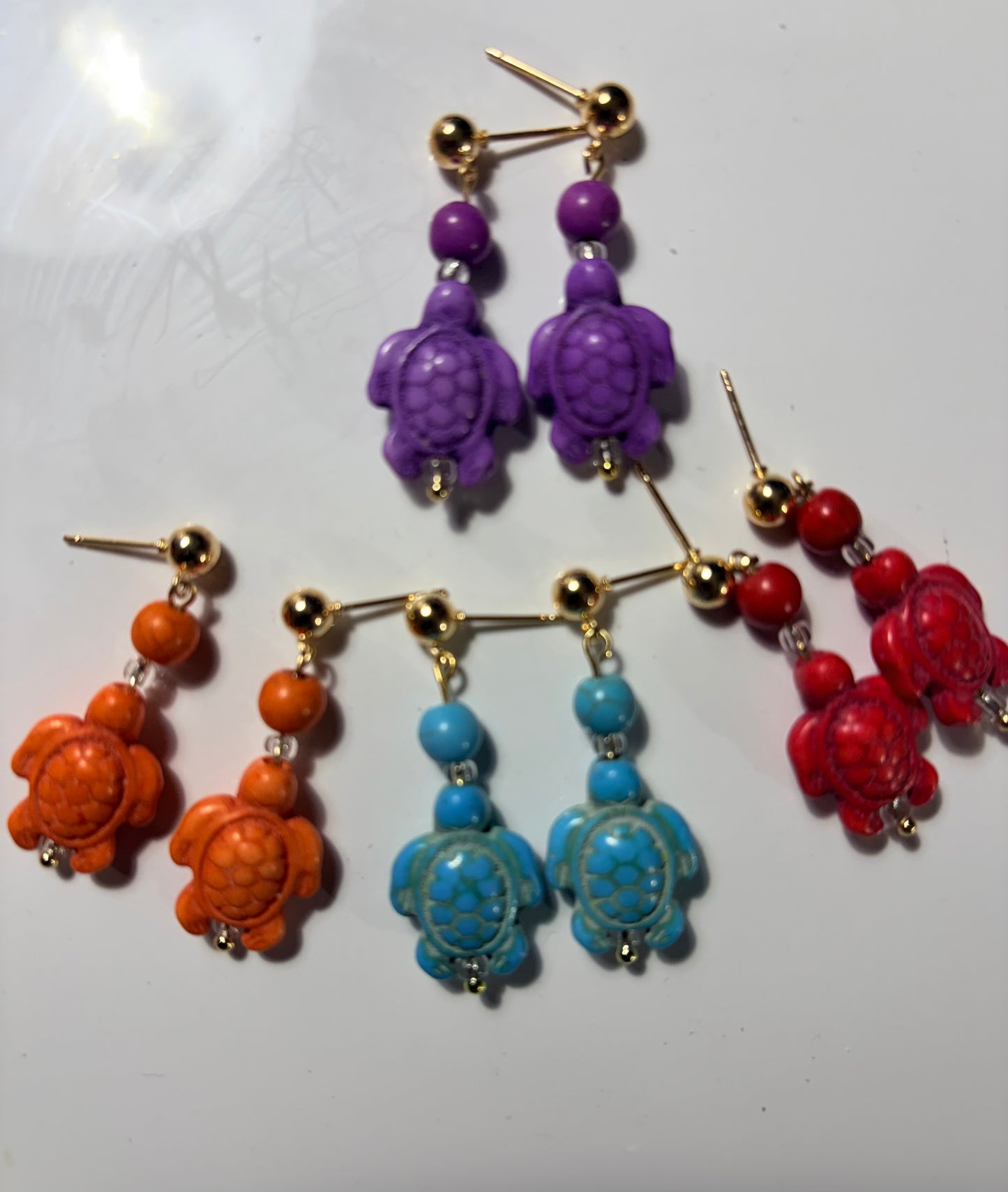 Tiny stone sea turtles