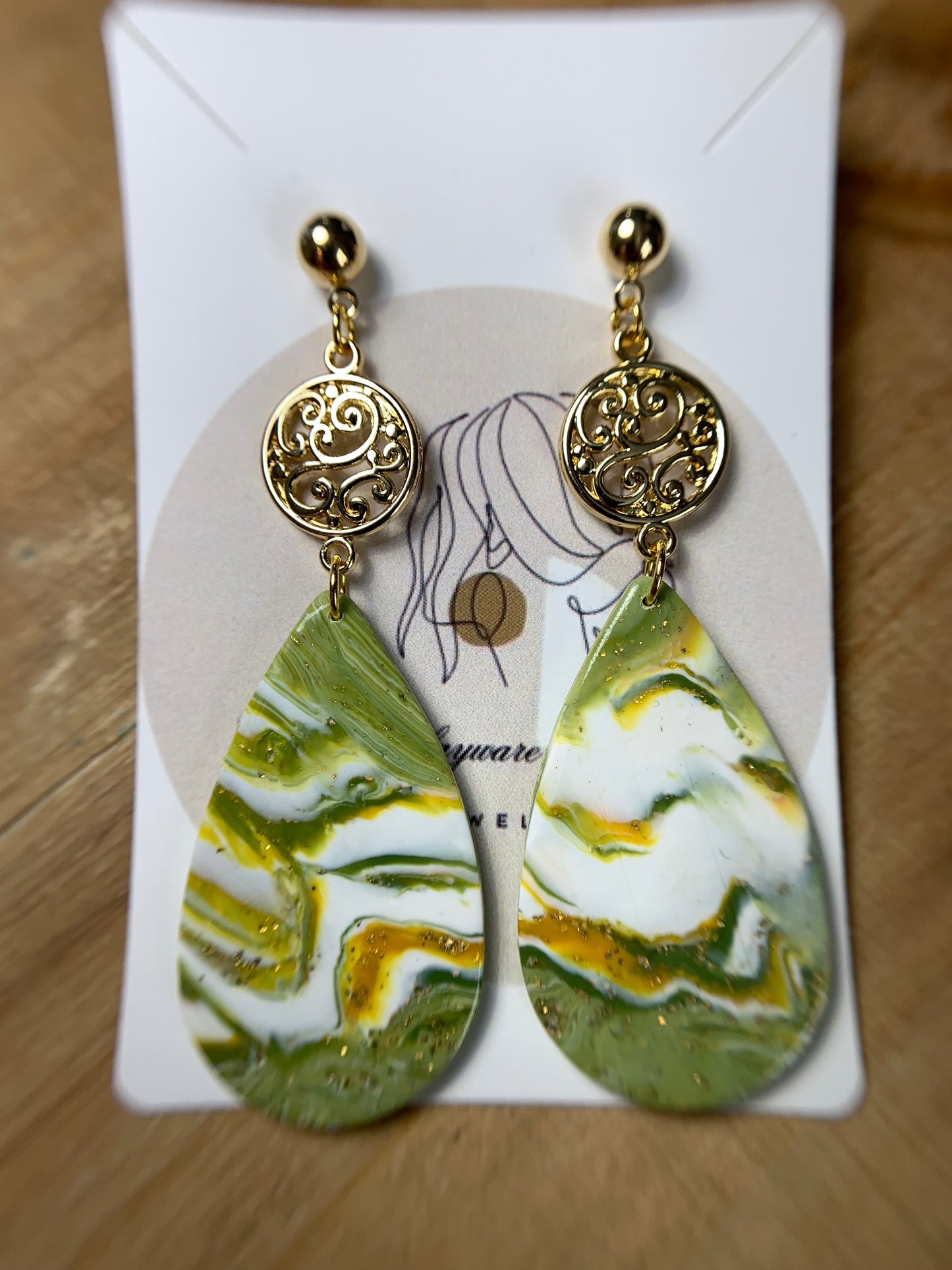 Forest and Flame earrings