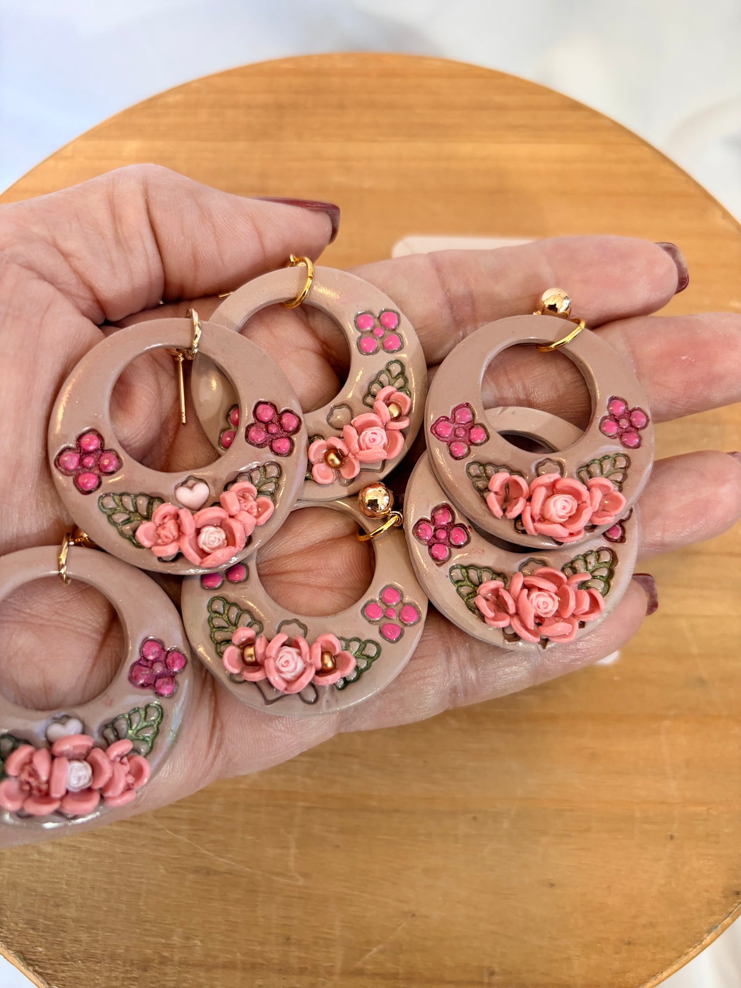 Rosy daydream hoops