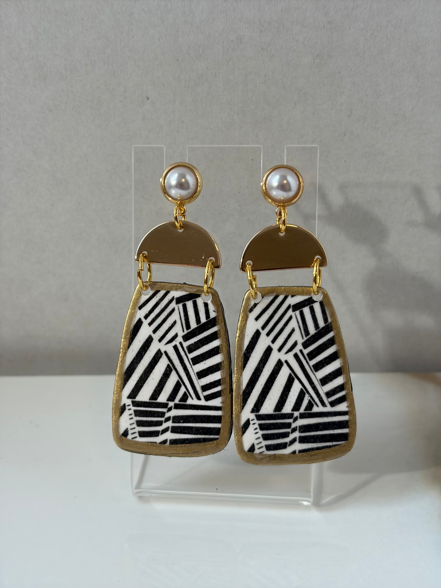 Zara Deco polymer clay earrings