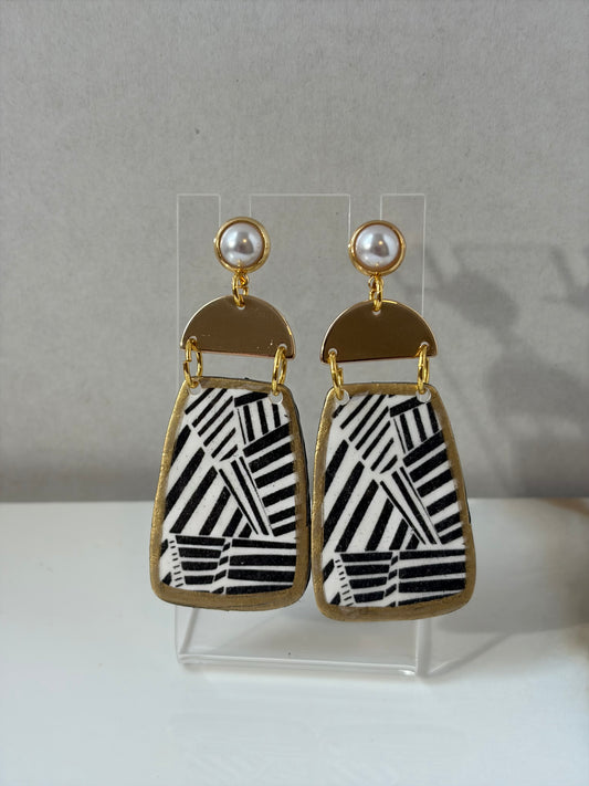Zara Deco polymer clay earrings