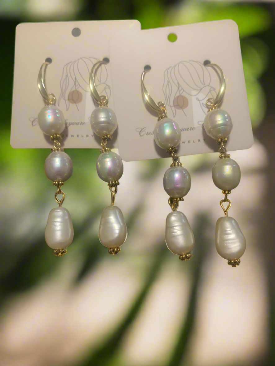 Pearl earrings