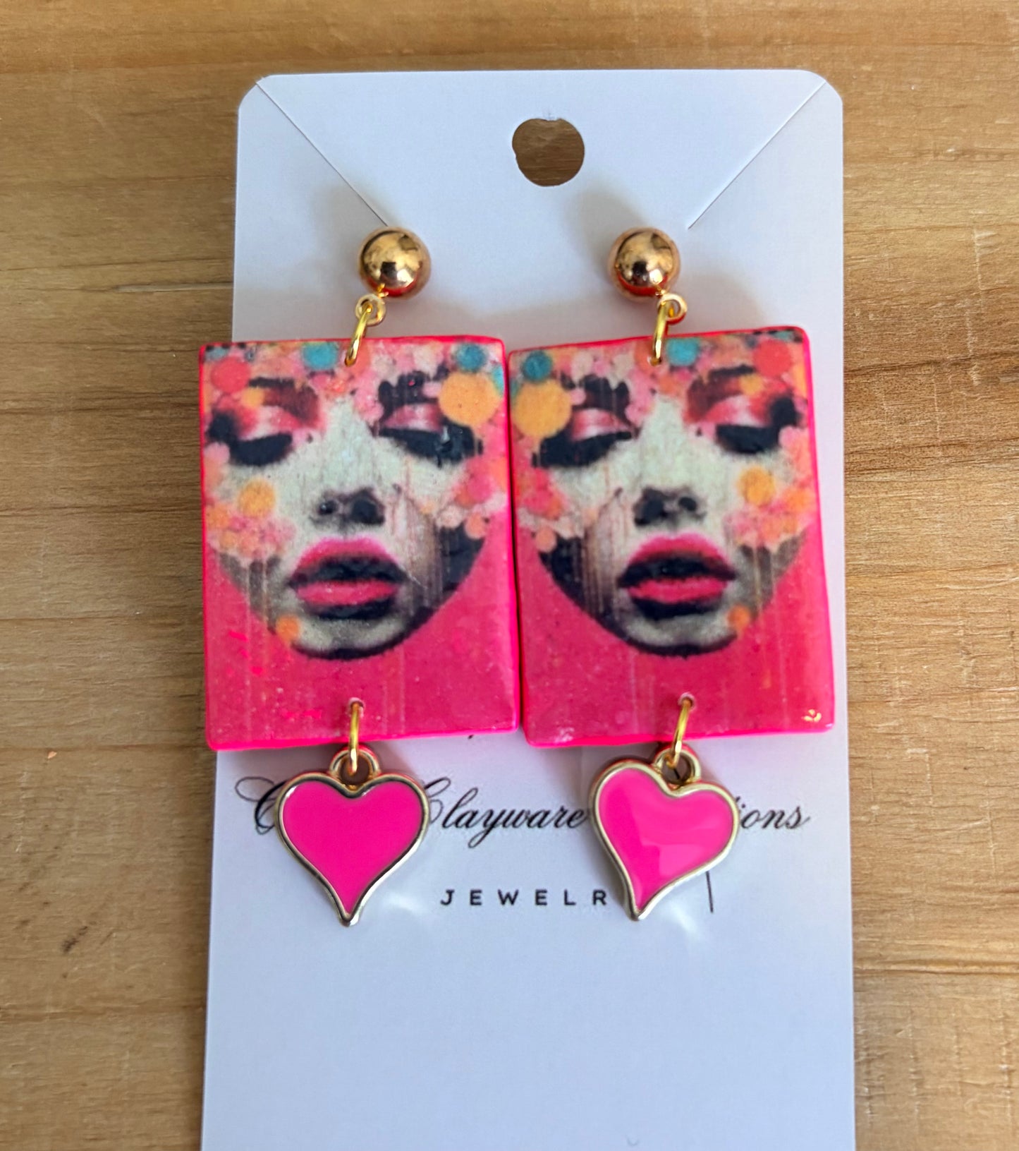 Neon girls earrings