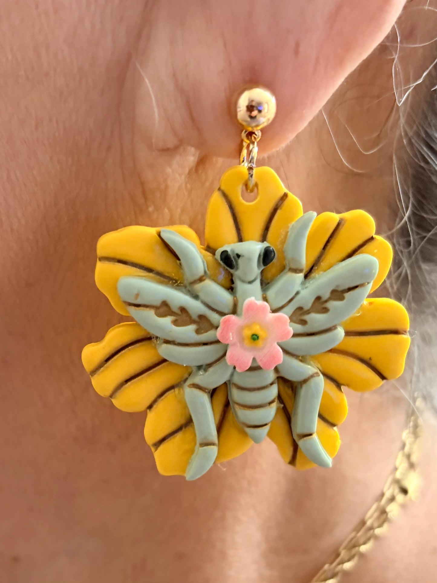 Bug blossoms earrings