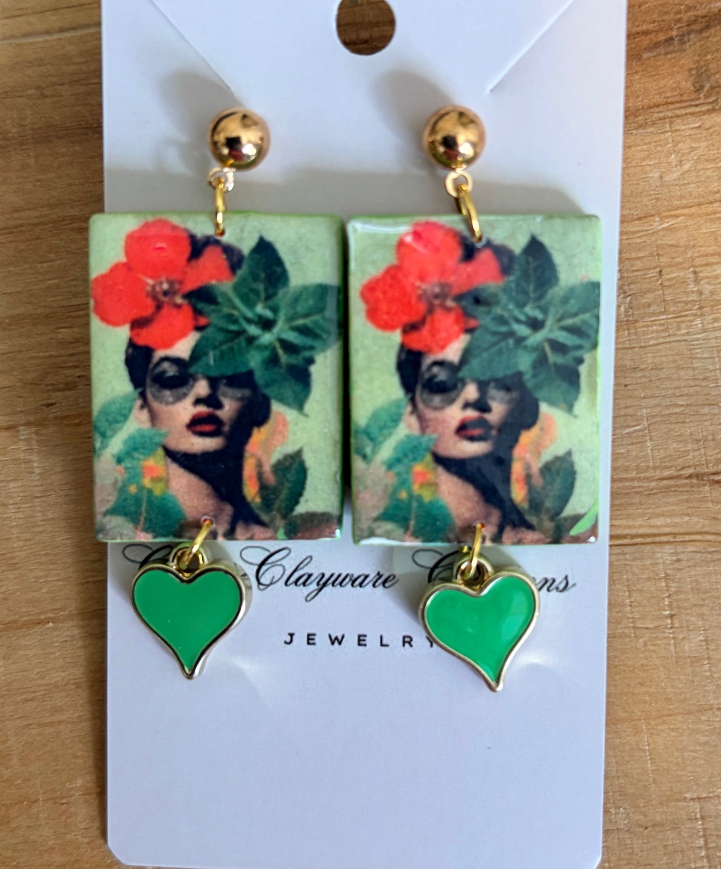 Vintage girls earrings