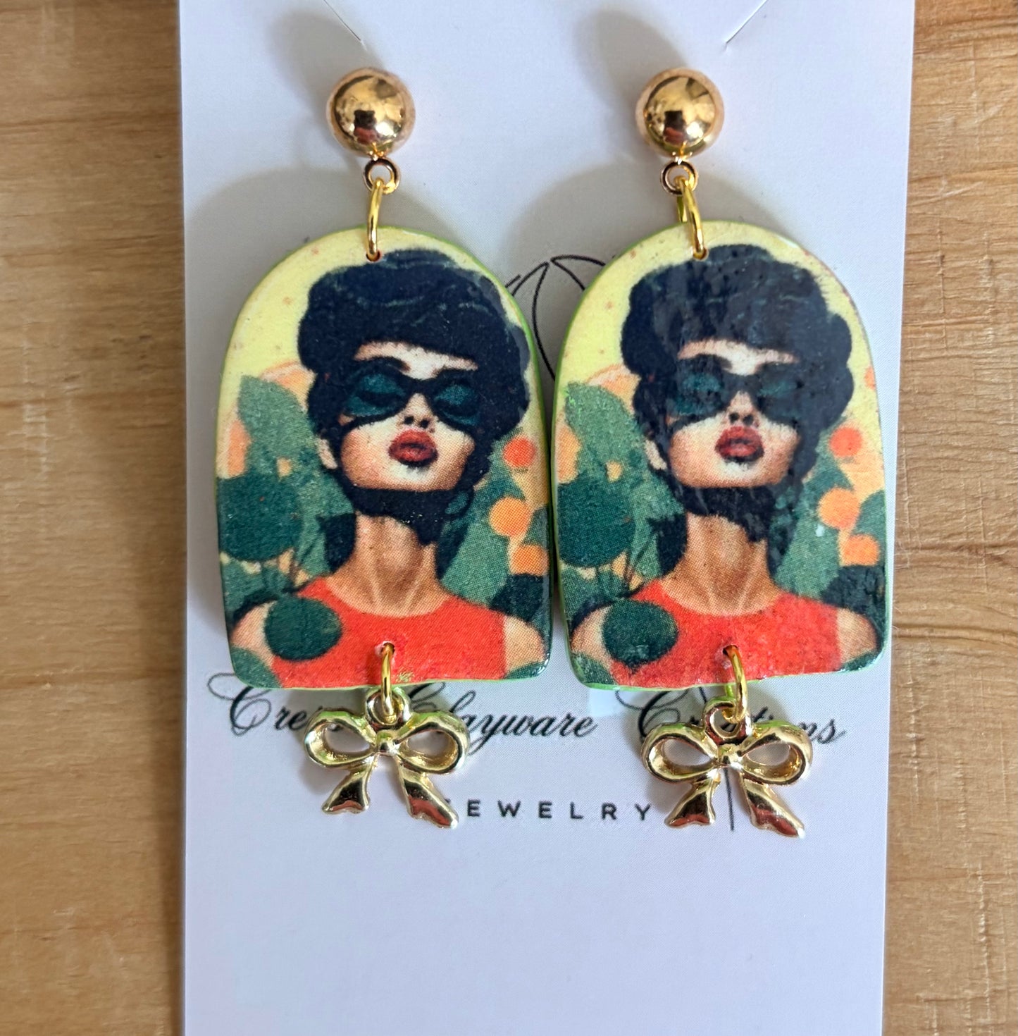 Vintage girls earrings
