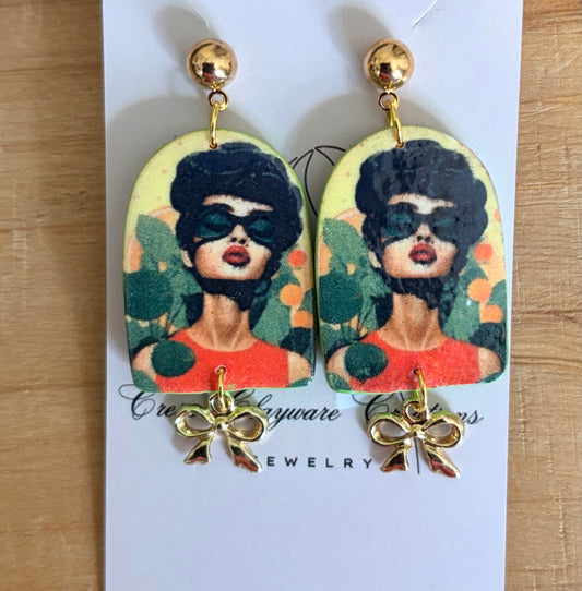 Vintage girls earrings