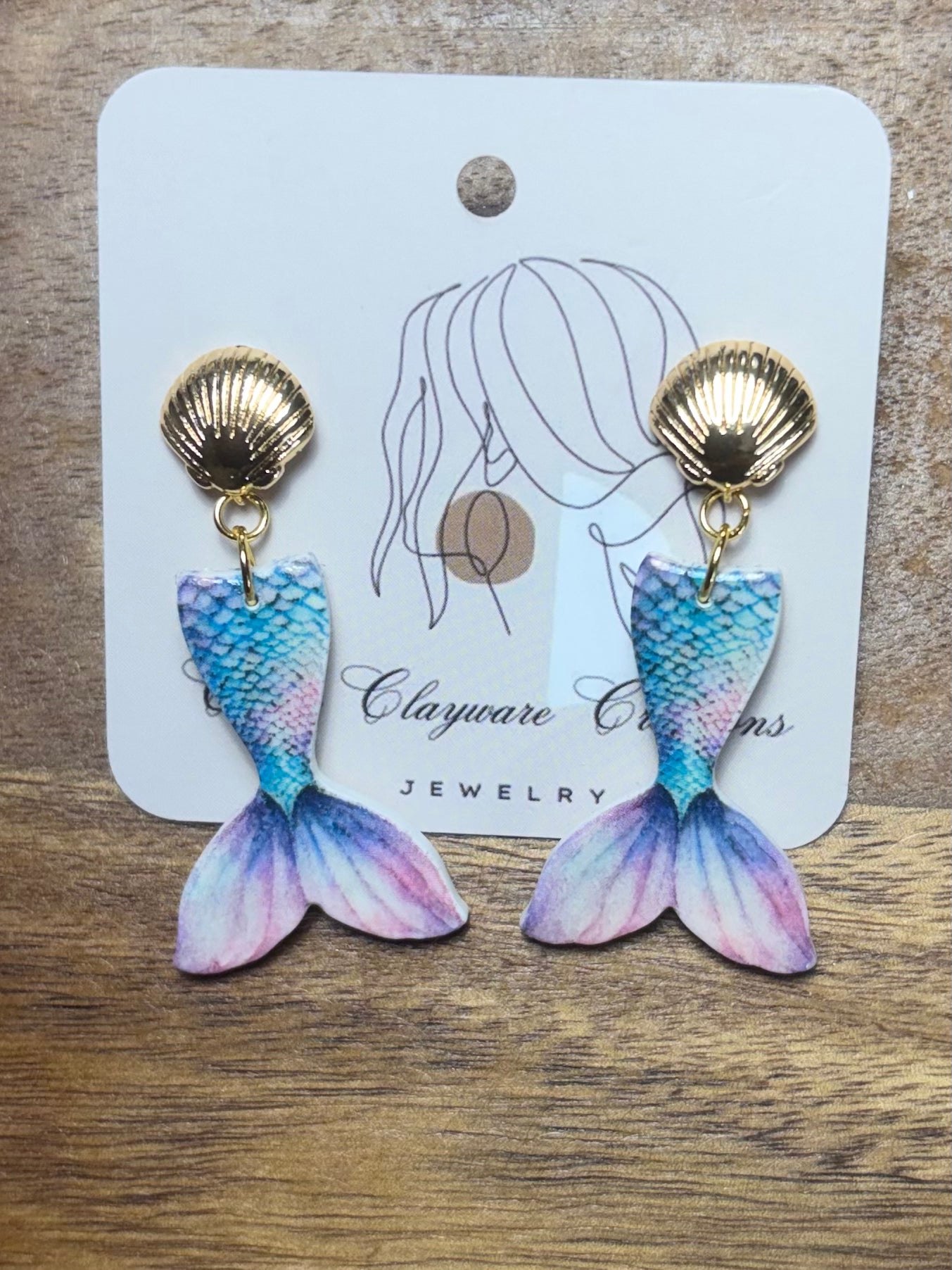 Mermaid tails with seashell