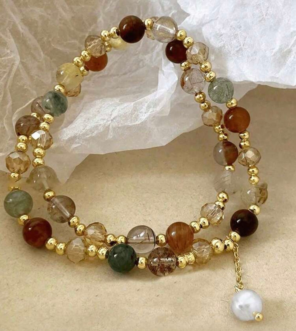 Crystal beads bracelet