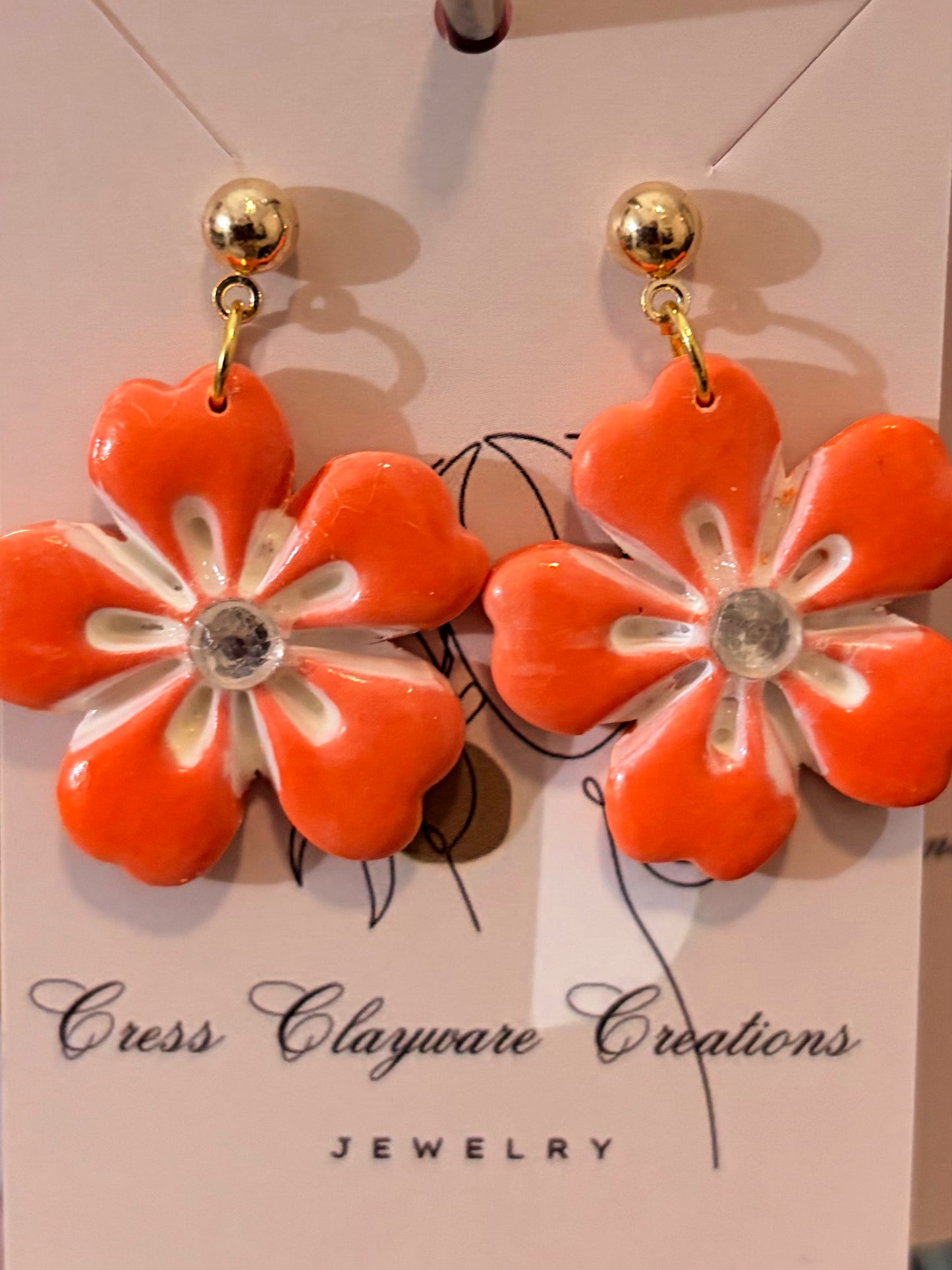 Sunbeam blossom drops earrings