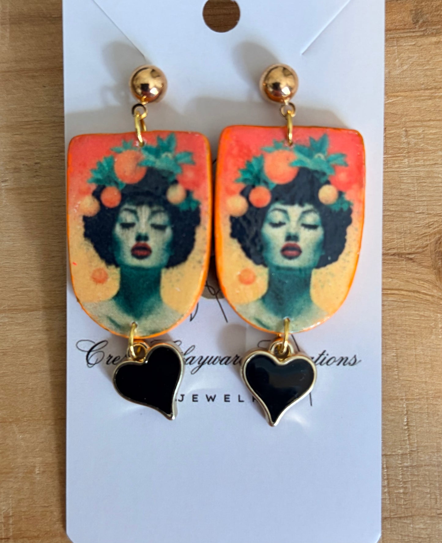 Vintage girls earrings