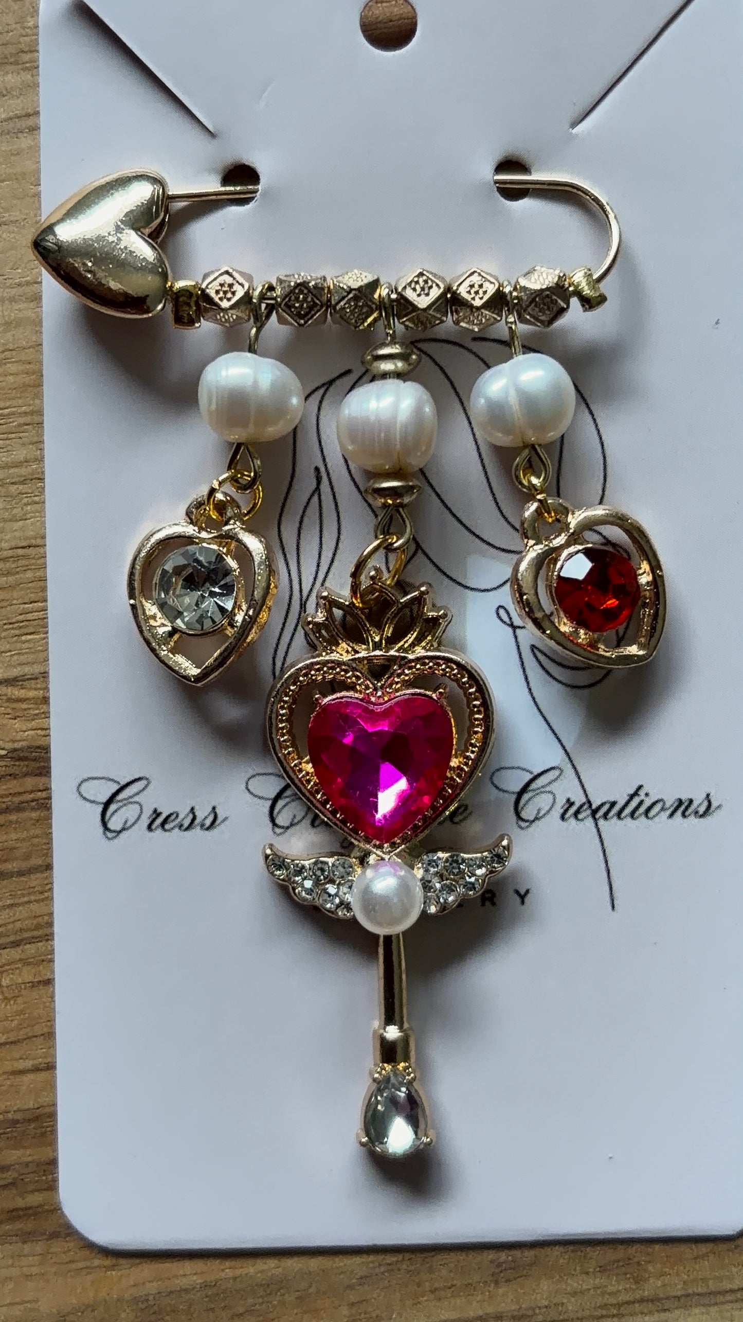 Wings of Love Brooch