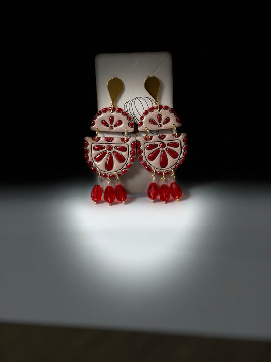 Ruby earrings