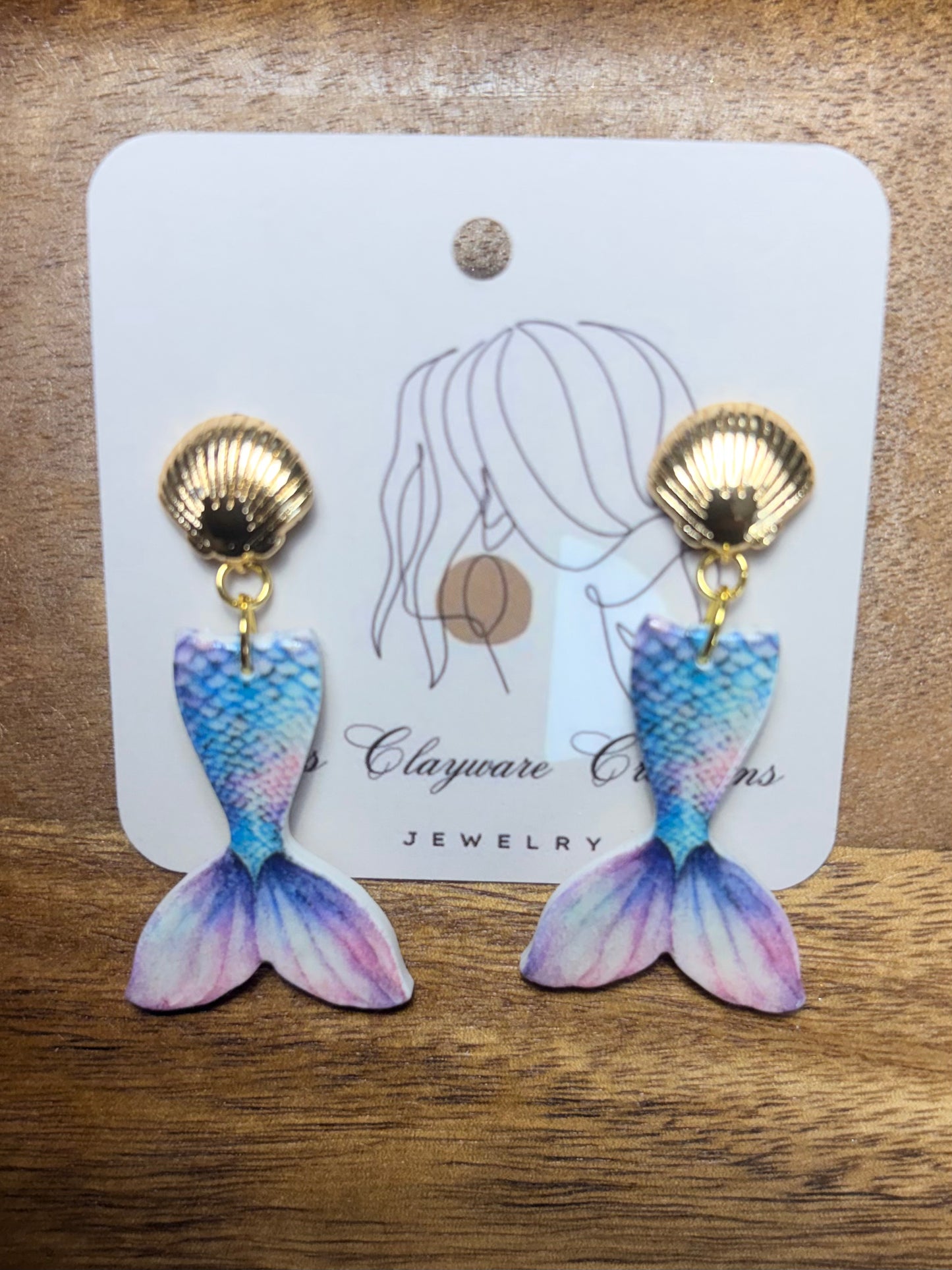 Mermaid tails with seashell