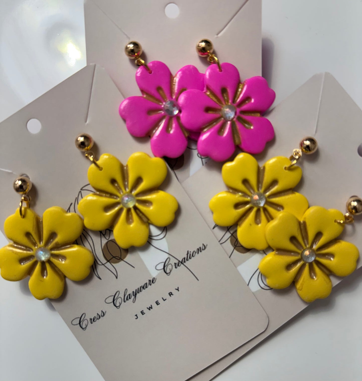 Sunbeam blossom drops earrings