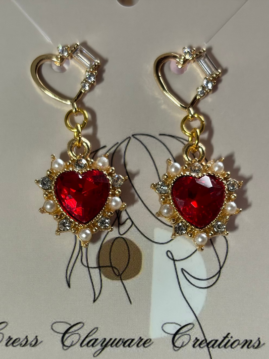 Crystal Heart Earring