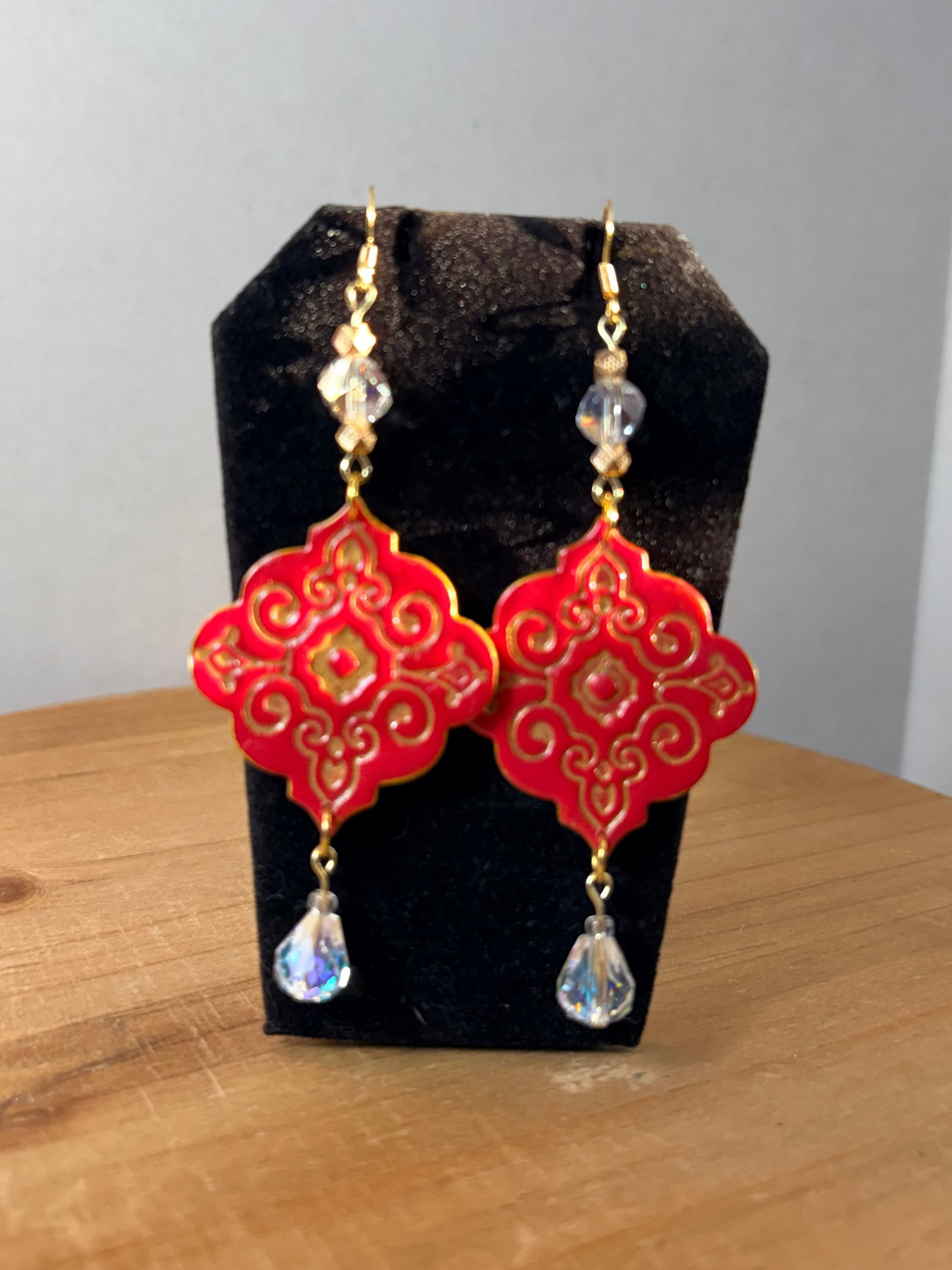 Ornament Glow polymer clay earrings